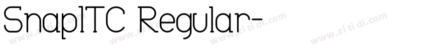 SnapITC Regular字体转换